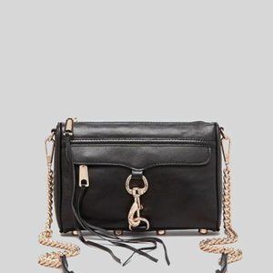 Rebecca Minkoff Mini MAC Convertible Crossbody Bag - Black / Gold